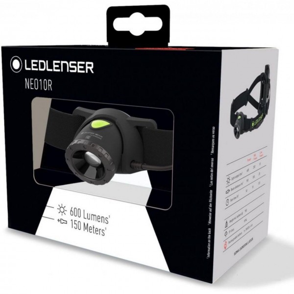Налобний ліхтар Led Lenser NEO 10R Black (500984)