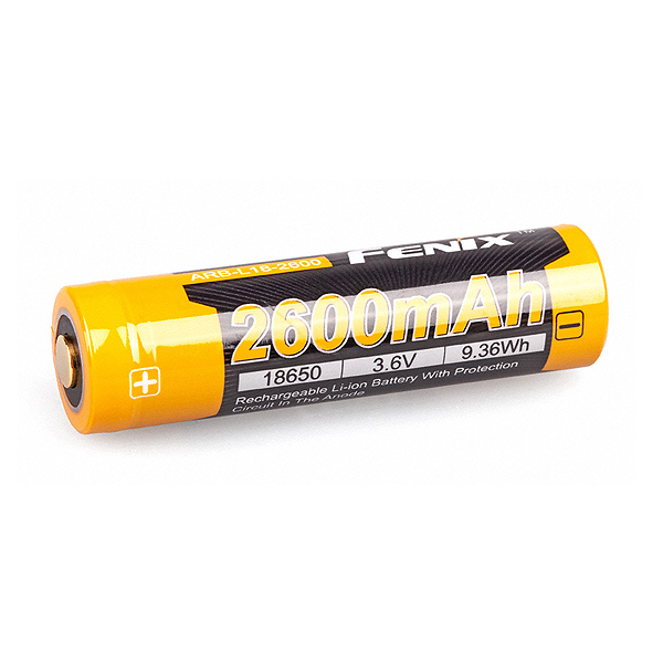 Акумулятор 18650 Fenix ​​ARB-L18-2600 (2600 mAh), захищений