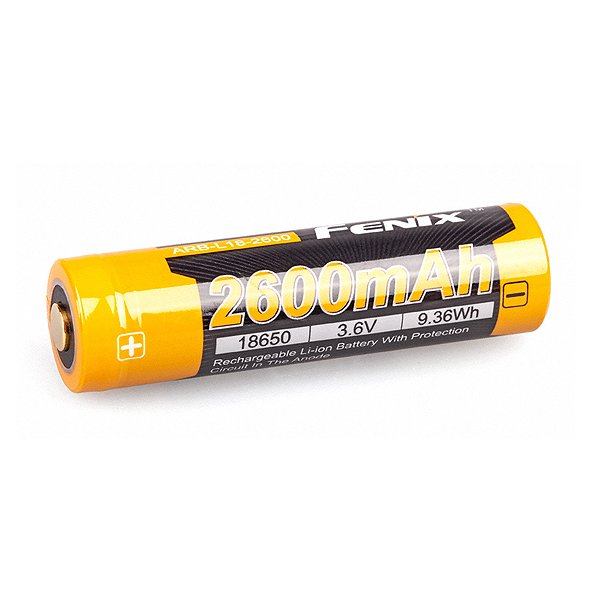 Акумулятор 18650 Fenix ​​ARB-L18-2600 (2600 mAh), захищений
