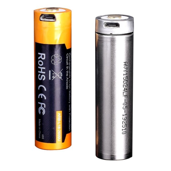 Акумулятор 18650 Fenix ​​ARB-L18-3500U (3500 mAh), захищений, з роз'ємом мікро-USB