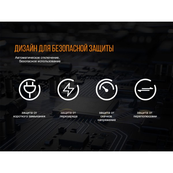 Зарядний пристрій Fenix ​​ARE-A2 (18650, AA, AAA, 14500, 26650, 16340, C)