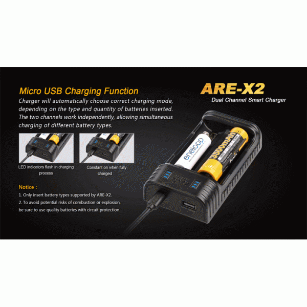Зарядний пристрій Fenix ​​ARE-X2 (універсальний)
