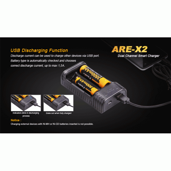 Зарядний пристрій Fenix ​​ARE-X2 (універсальний)