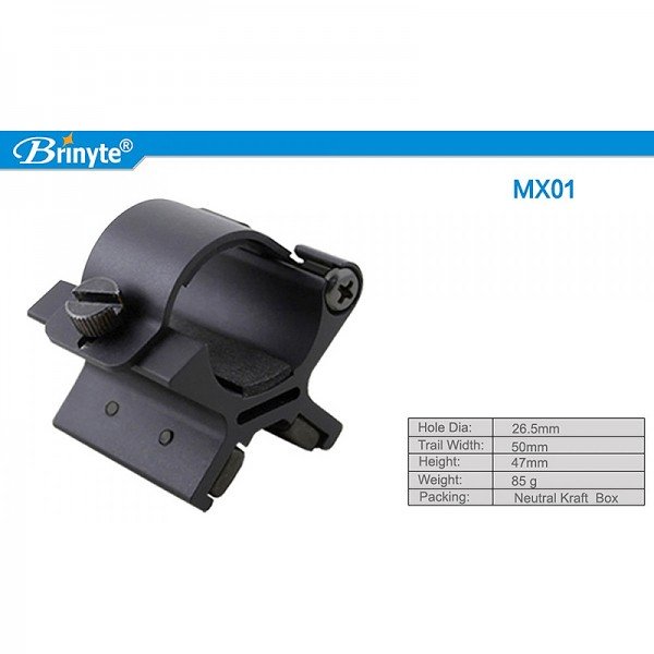 Універсальне магнітне кріплення для ліхтаря на зброю Brinyte MX01
