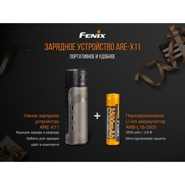 Зарядное устройство Fenix ARE-X11 с аккумулятором