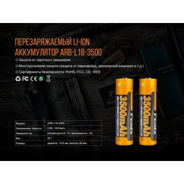 Зарядное устройство Fenix ARE-X11 с аккумулятором