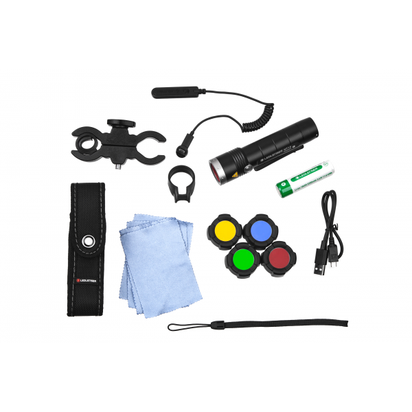 Набір: Led Lenser MT10 «Outdoor» + аксесуари, фільтри, акумулятор, зарядка (500925)