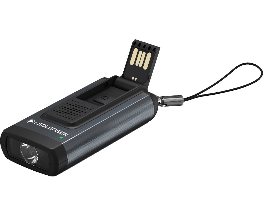 Ліхтар-брелок LedLenser K6R Safety Gray, 400 люмен (502580)